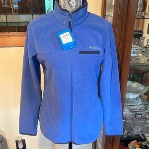 Columbia Periwinkle Mountain crest Fleece Zip Up - M NWT $35